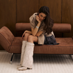 Suede High Boots New York - Szary brązowy