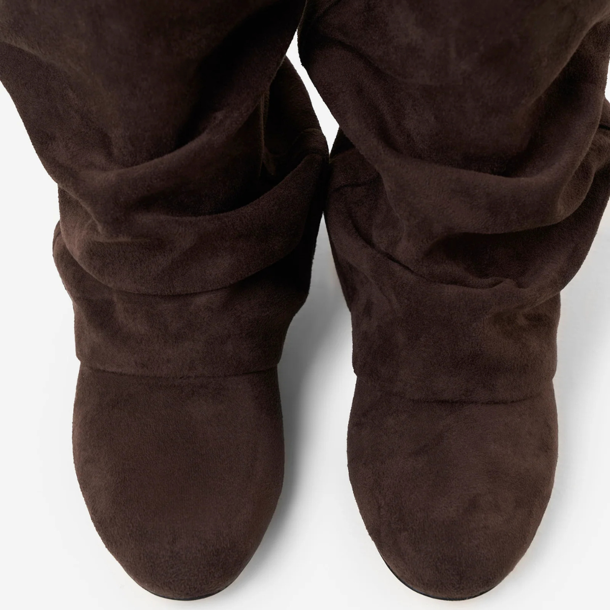 Slouchy Suede Low Boots New York - Brązowy
