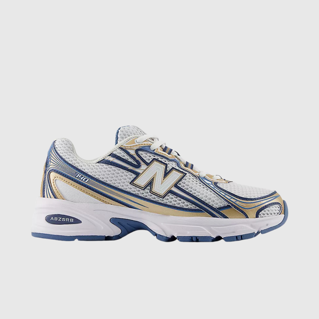 Sneakers NB 740 - Niebieski Biały Złoty