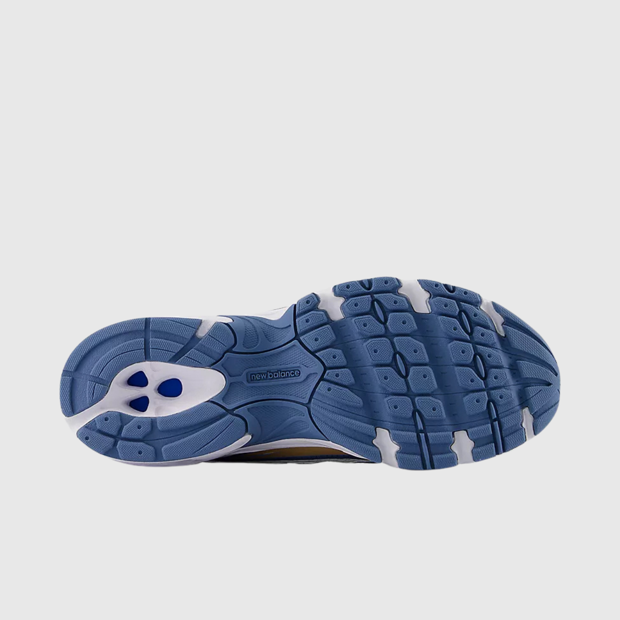 Sneakers NB 740 - Niebieski Biały Złoty