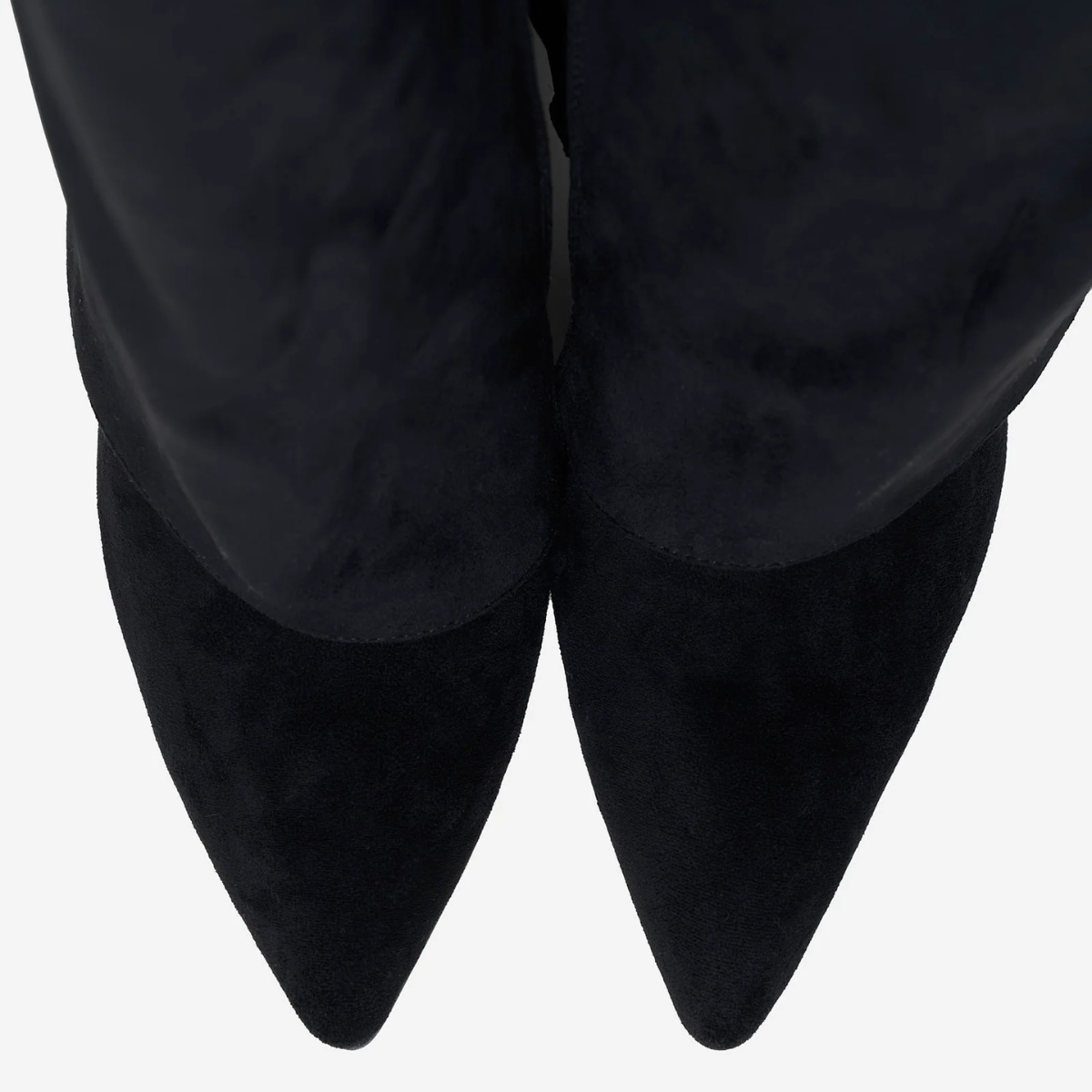 Suede High Boots New York - Czarny