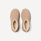 Mini platformowe botki Sydney – Beżowe