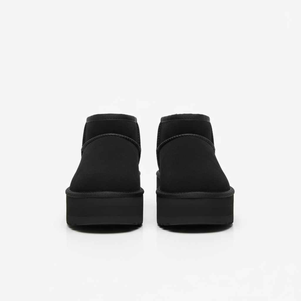 Mini platformowe botki Sydney – Czarny