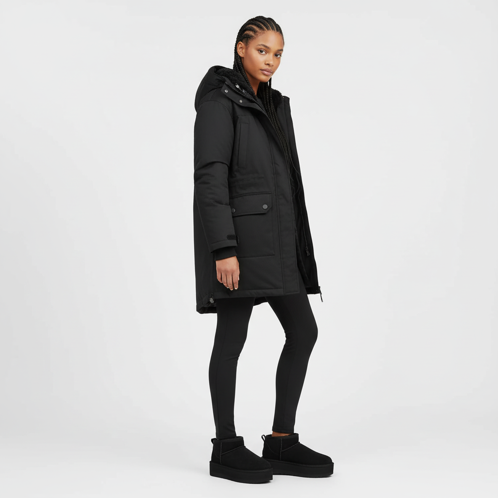 Mini platformowe botki Sydney – Czarny